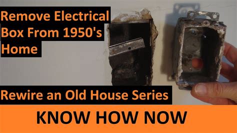 how to remove old electrical box|change electrical box.